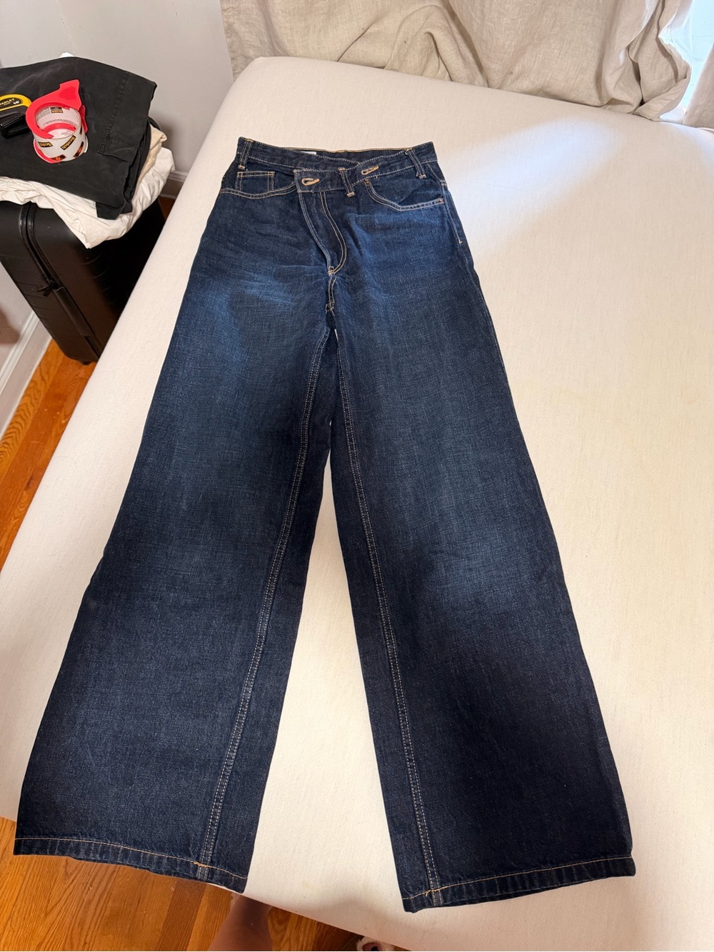 Zara Wide Leg Dark Blue Women’s Jeans